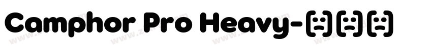 Camphor Pro Heavy字体转换